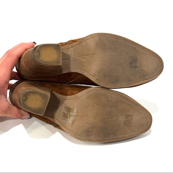 Dolce Vita Suede Mule Slip-On Heeled Booties - Picture 6 of 9